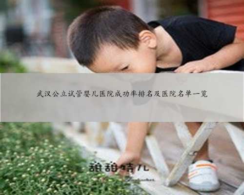 武汉公立试管婴儿医院成功率排名及医院名单一览